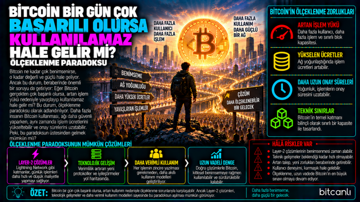 Bitcoin Bir Gün Çok Başarılı Olursa Kullanılamaz Hale Gelir mi? Ölçeklenme Paradoksu